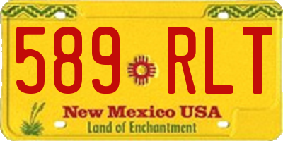 NM license plate 589RLT