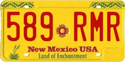 NM license plate 589RMR