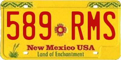 NM license plate 589RMS