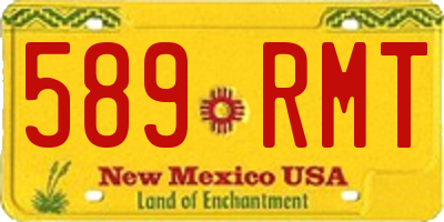 NM license plate 589RMT