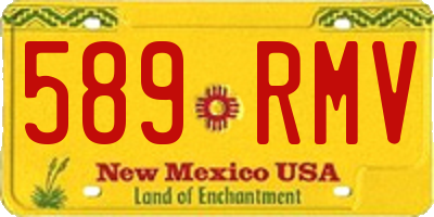 NM license plate 589RMV