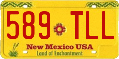 NM license plate 589TLL