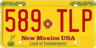 NM license plate 589TLP