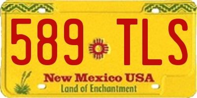 NM license plate 589TLS