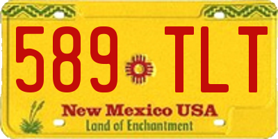 NM license plate 589TLT