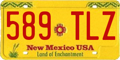NM license plate 589TLZ