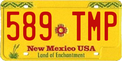 NM license plate 589TMP