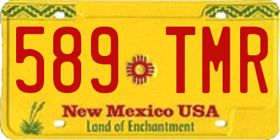 NM license plate 589TMR
