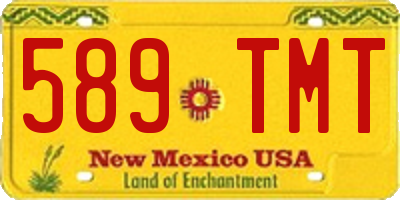 NM license plate 589TMT