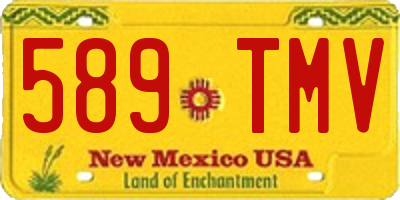 NM license plate 589TMV