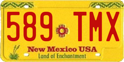 NM license plate 589TMX