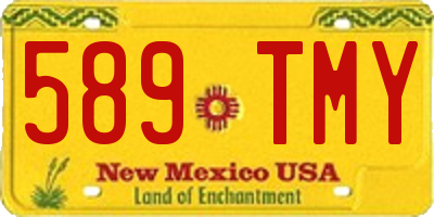 NM license plate 589TMY