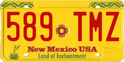 NM license plate 589TMZ