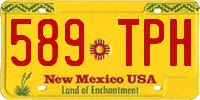 NM license plate 589TPH