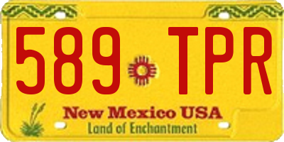 NM license plate 589TPR