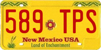 NM license plate 589TPS