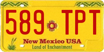 NM license plate 589TPT