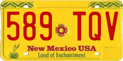 NM license plate 589TQV