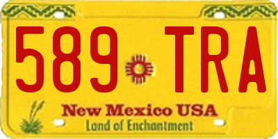 NM license plate 589TRA