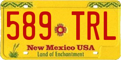 NM license plate 589TRL