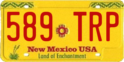 NM license plate 589TRP