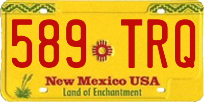 NM license plate 589TRQ
