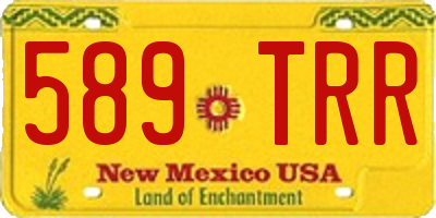 NM license plate 589TRR