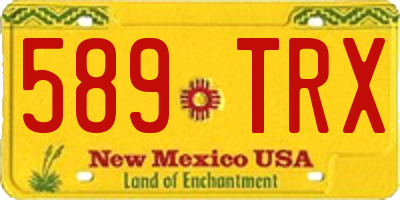 NM license plate 589TRX