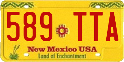 NM license plate 589TTA