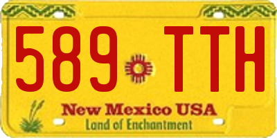 NM license plate 589TTH