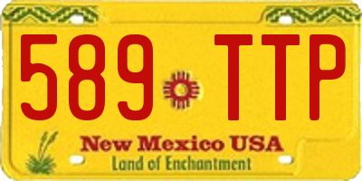 NM license plate 589TTP