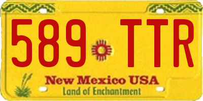 NM license plate 589TTR