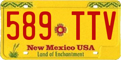 NM license plate 589TTV