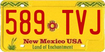 NM license plate 589TVJ