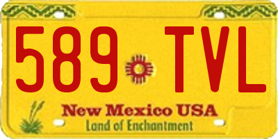 NM license plate 589TVL