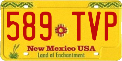 NM license plate 589TVP
