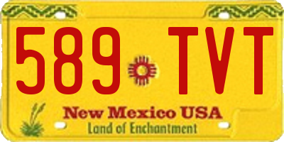 NM license plate 589TVT