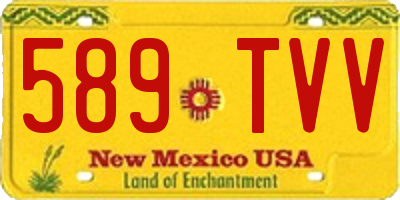 NM license plate 589TVV