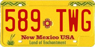 NM license plate 589TWG