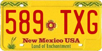 NM license plate 589TXG
