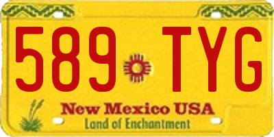 NM license plate 589TYG