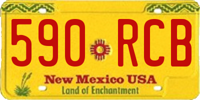 NM license plate 590RCB