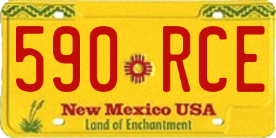 NM license plate 590RCE