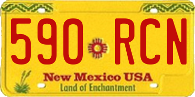 NM license plate 590RCN