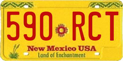 NM license plate 590RCT