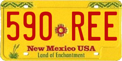 NM license plate 590REE