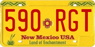 NM license plate 590RGT