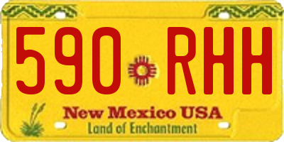 NM license plate 590RHH