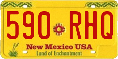 NM license plate 590RHQ
