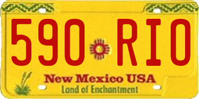 NM license plate 590RIO